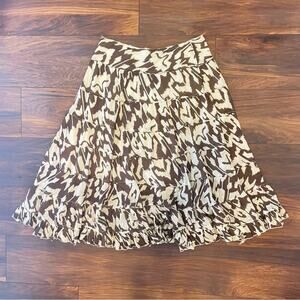 Chaudry Maxi Skirt Brown Tan B2